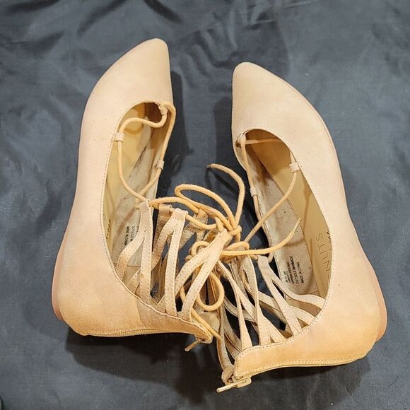 BRAND NEW COCONUT BY MATISSE POINTED TOE LACE UP WOMEN'S BALLET FLAT SHOE - Picture 11 of 14